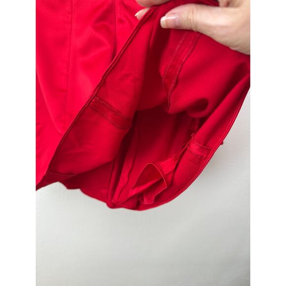 NWT House of CB Jennica Red Lace Sleeve Bustier Satin Mini Dress M - Picture 8 of 15